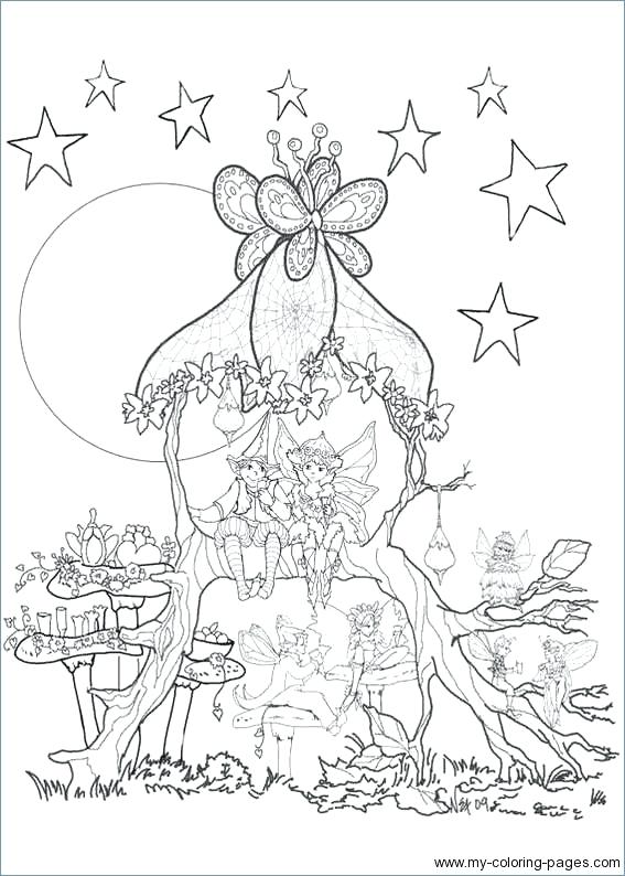 567x794 Coloring Pages Fairy House Kids Coloring Flower Fairies Coloring