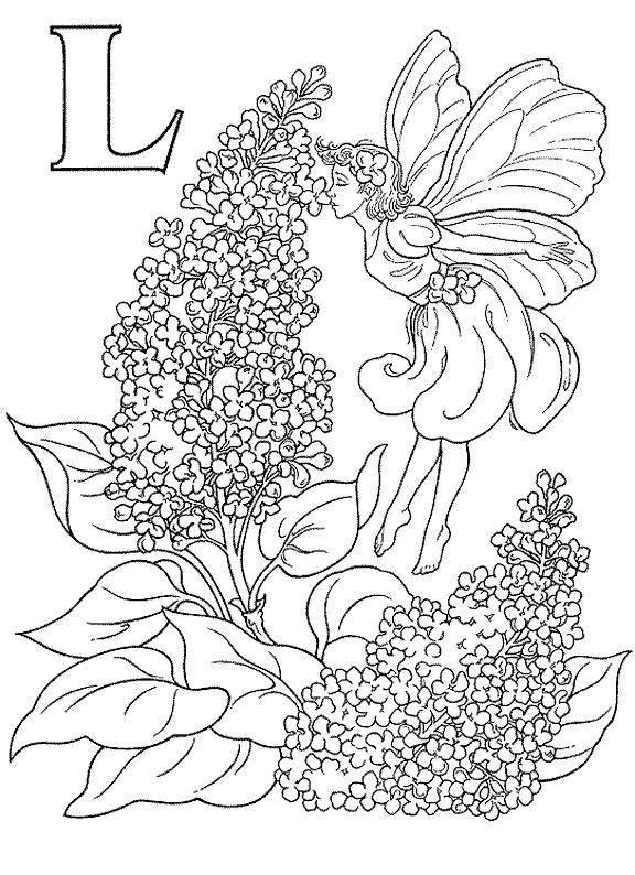 576x794 Fairy Alphabet Images Bark On Fairy Coloring Pages Free Flower