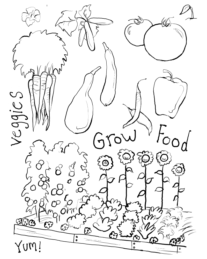 800x1000 Surprising Flower Garden Coloring Pages Free Of Gardens Printable