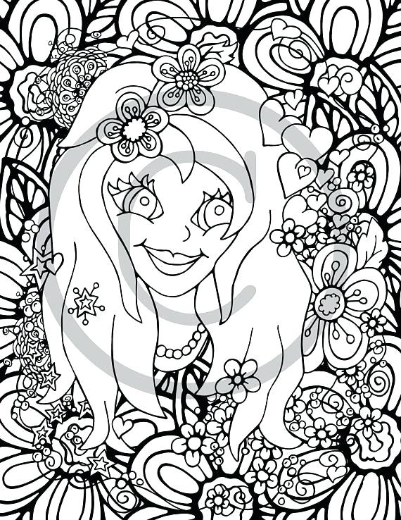 570x738 Flower Girl Coloring Books 75 Also Flower Girl Coloring Book Page