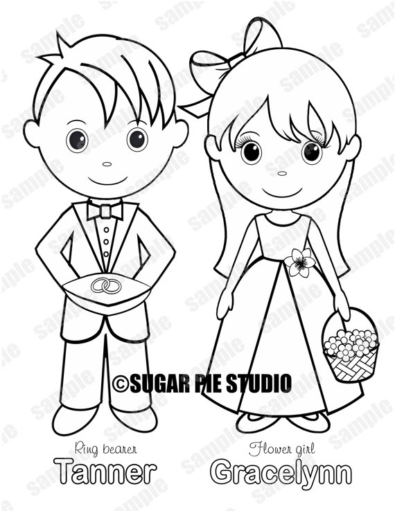 570x738 Personalized Printable Flower Girl Ring Bearer Wedding Party