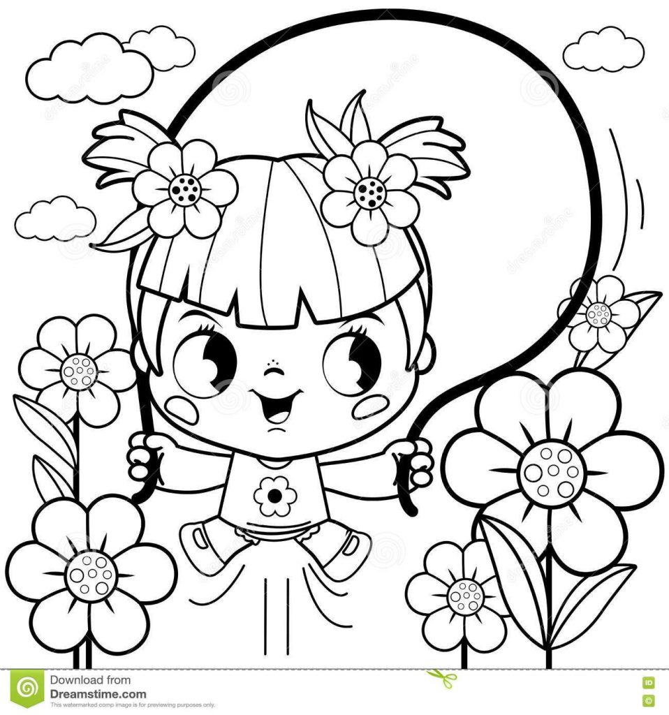 958x1024 Coloring Pages And Coloring Books. Flower Girl Coloring Books