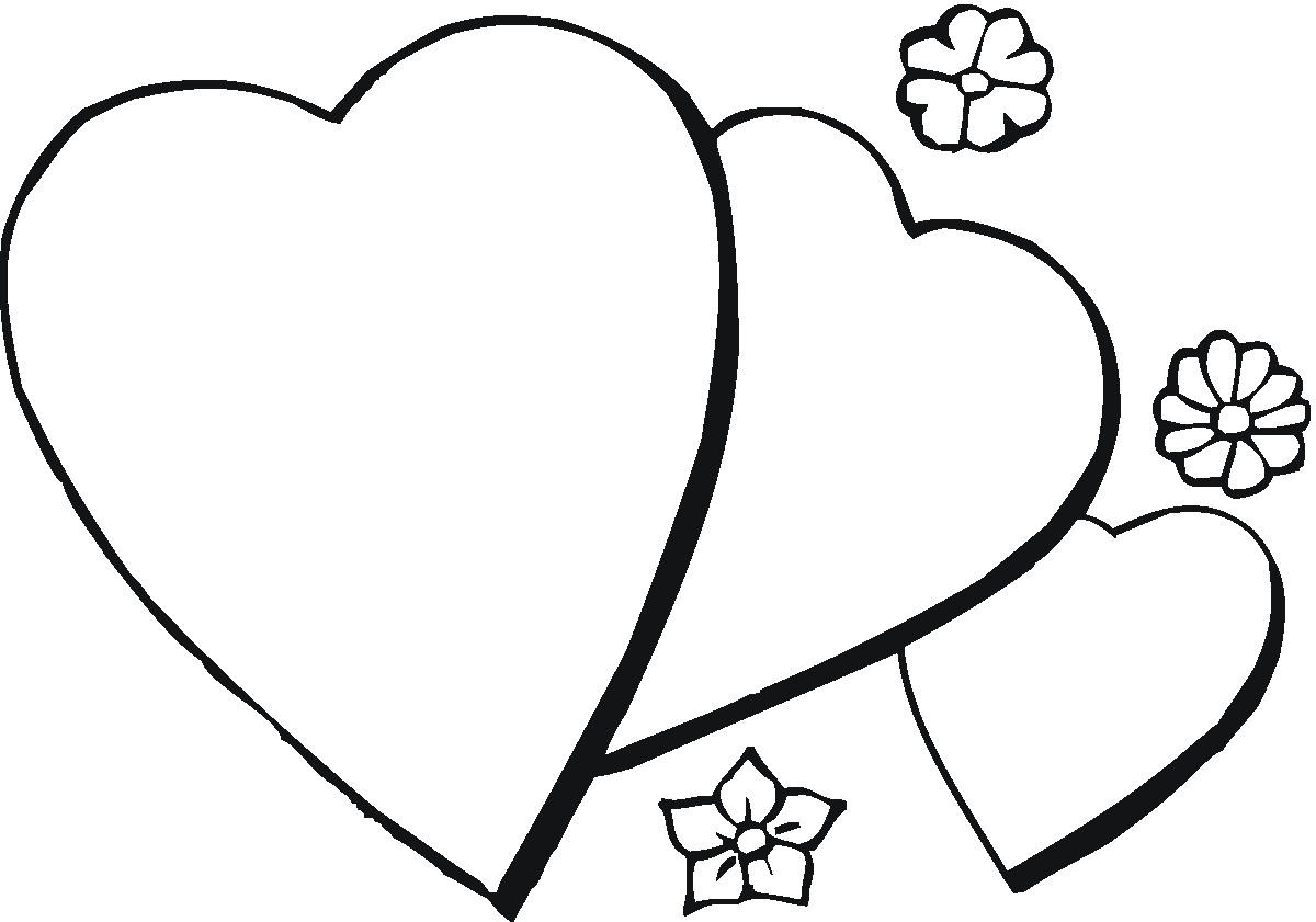 1200x841 Strikingly Beautiful Printable Heart Coloring Pages Of Flowers