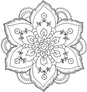 302x320 Hard Flower Coloring Pages