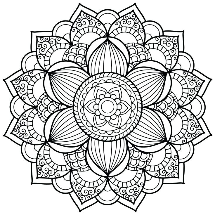 736x736 Luxury Flower Mandala Coloring Pages Or Lotus Flower Coloring Page