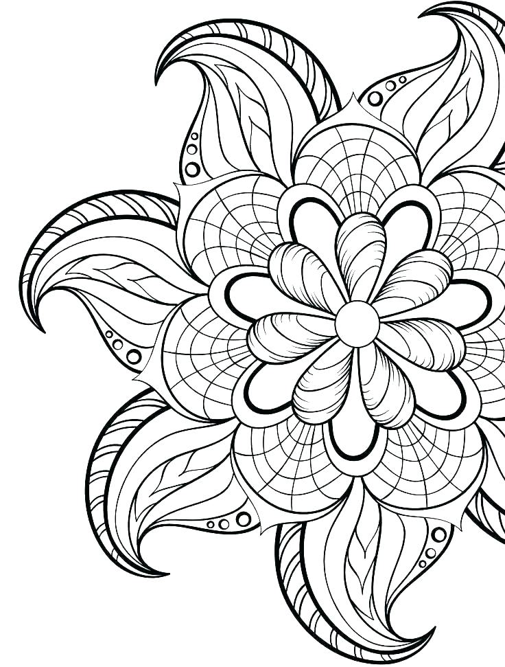 736x971 Coloring Pages Abstract Detailed Coloring Pages Abstract Unicorn