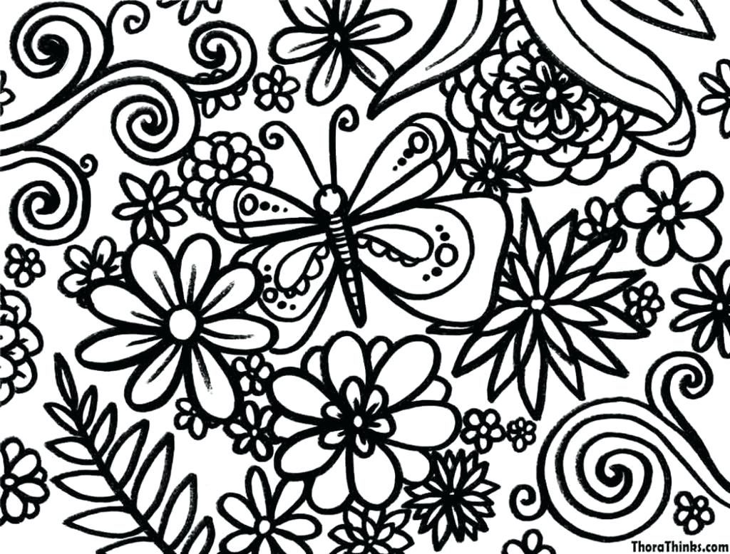 1024x778 Coloring Pages ~ Flower Coloring Pages Printable Amazing Free