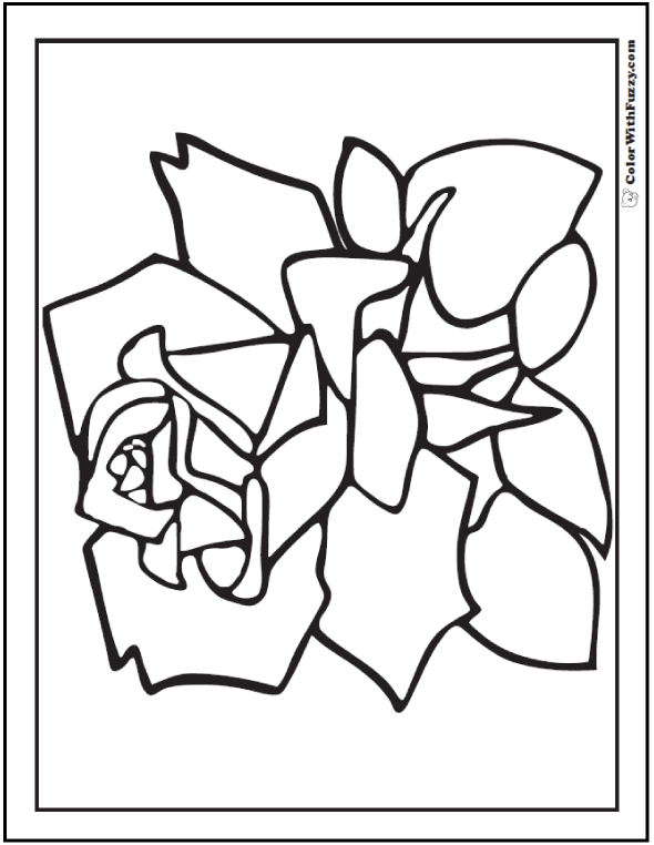 Flower Petals Coloring Pages