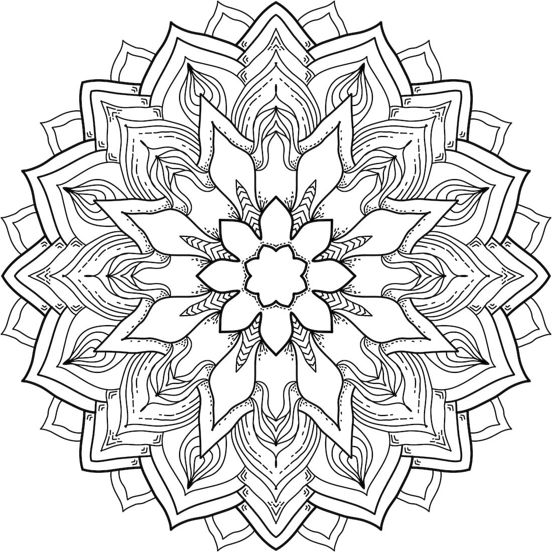 1100x1100 Best Of Flower Mandala Coloring Pages Gallery Printable Coloring