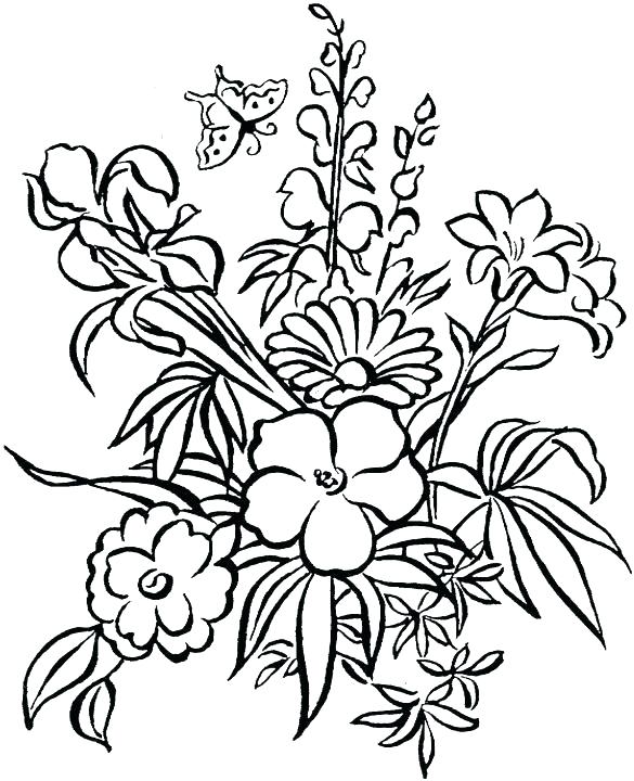 Flower Print Out Coloring Pages