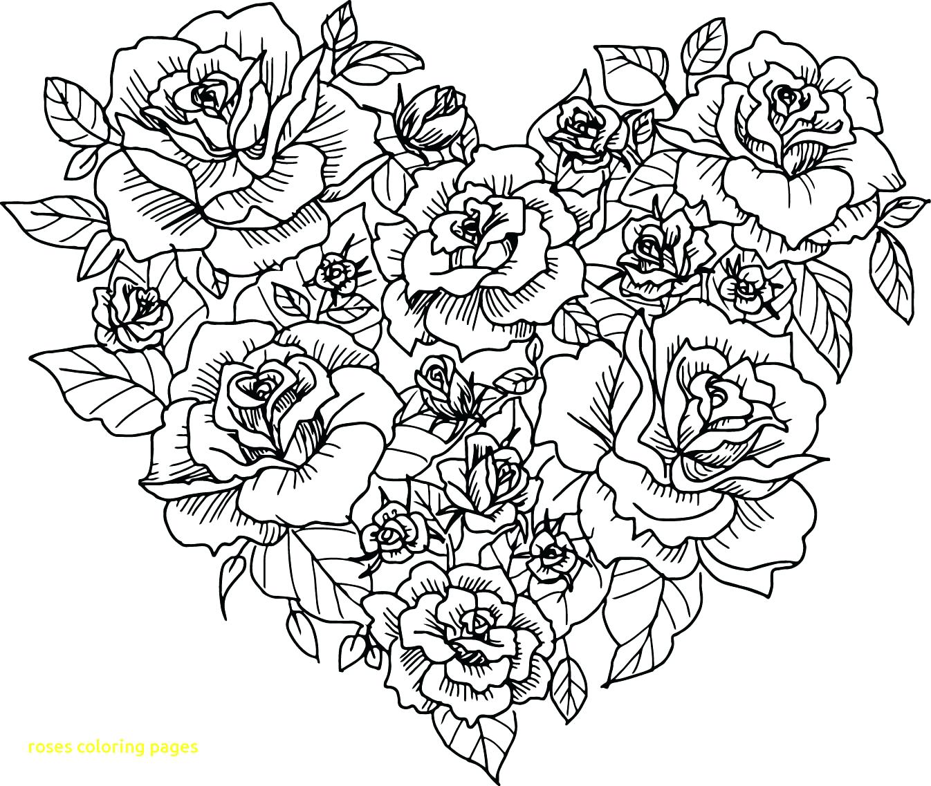1346x1137 Coloring Pages ~ Coloring Pages Of Roses Free Printable Flowers