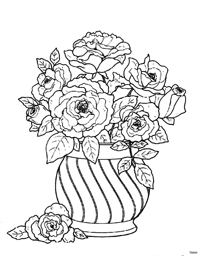 801x1023 Cool Flowers In A Vase Coloring Page For Kids Free Printable