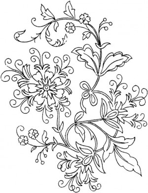 300x392 Flower Coloring Pages Adultsfree Coloring Pages For Kids Free