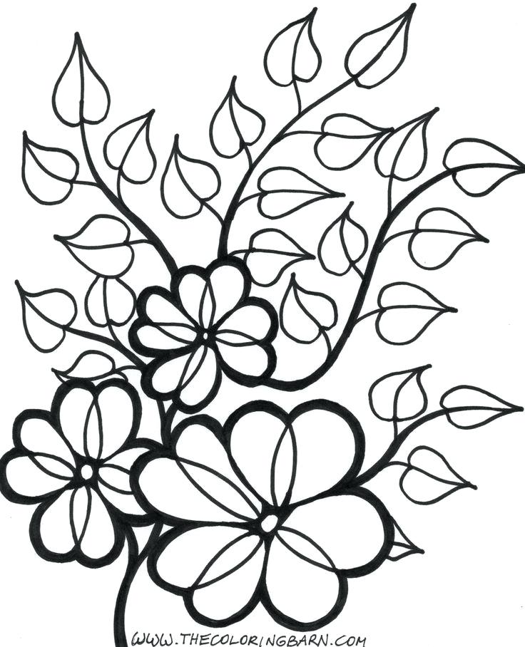 736x908 Free Coloring Pages Flowers Free Flower Coloring Pages Free