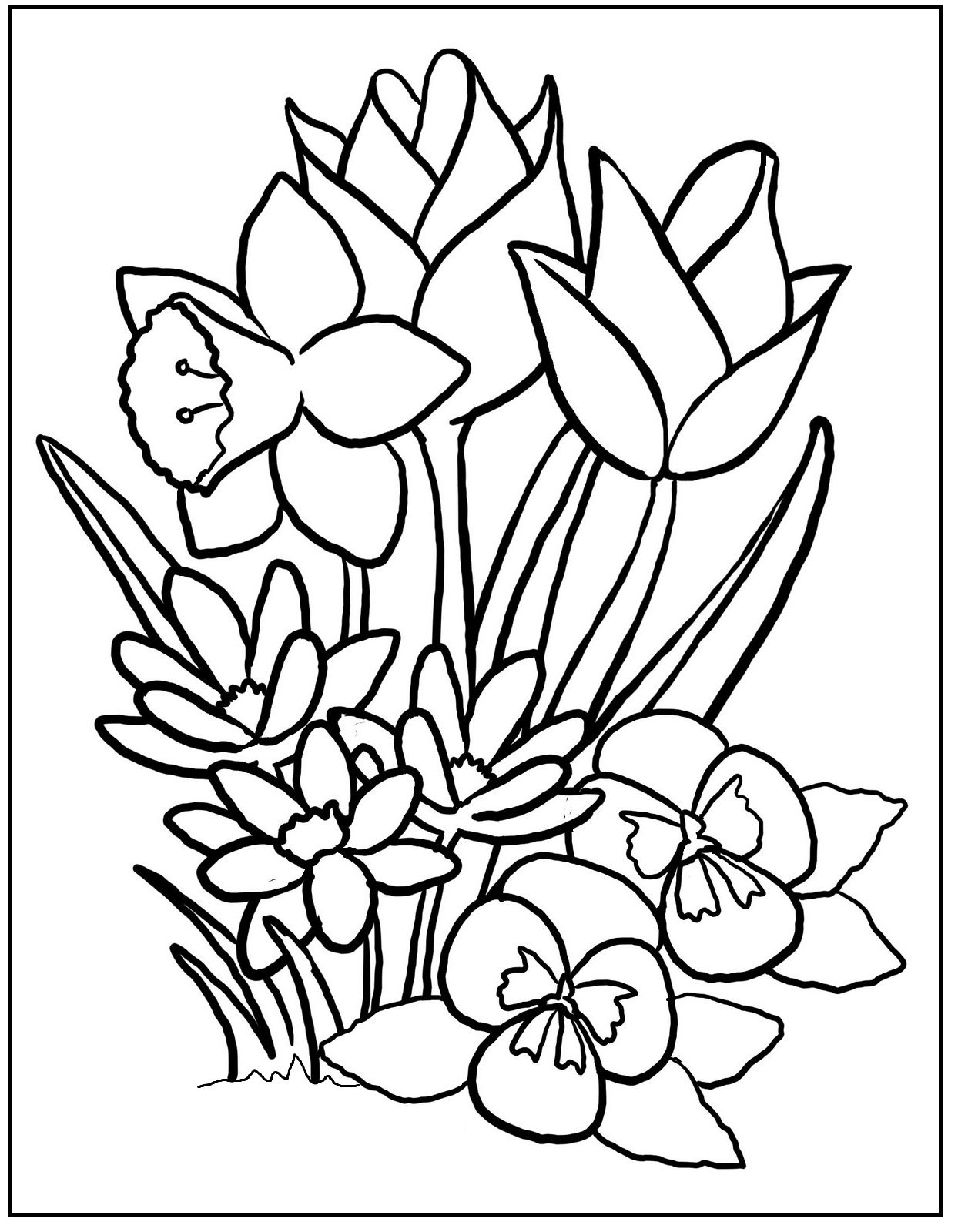 1244x1600 42 Unique Stock Of Coloring Pages Flowers Coloring Pages