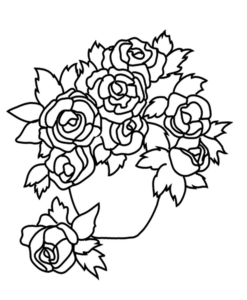 1004x1222 Flower Coloring Pages