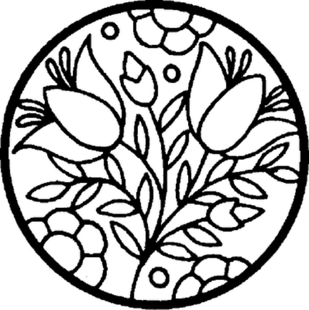 1021x1024 Top 10 Easy Rose Flower Coloring Pages Free