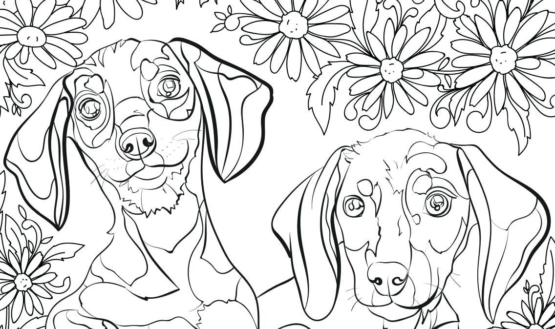 1136x674 Free Animal Coloring Pages Cute Fluffy Puppy Dog Coloring Page