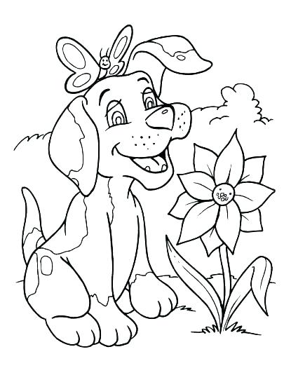 405x525 Printable Dog Coloring Pages Fluffy Puppy Dog Printable Coloring