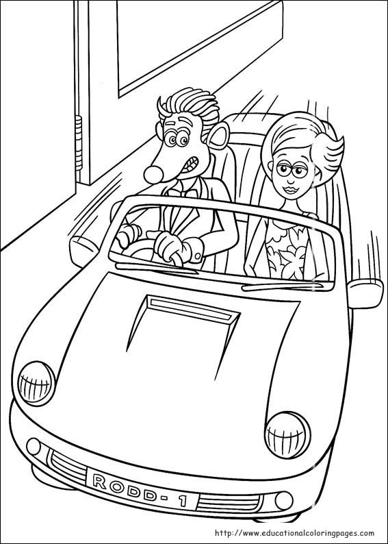 567x794 Flushed Away Coloring Pages