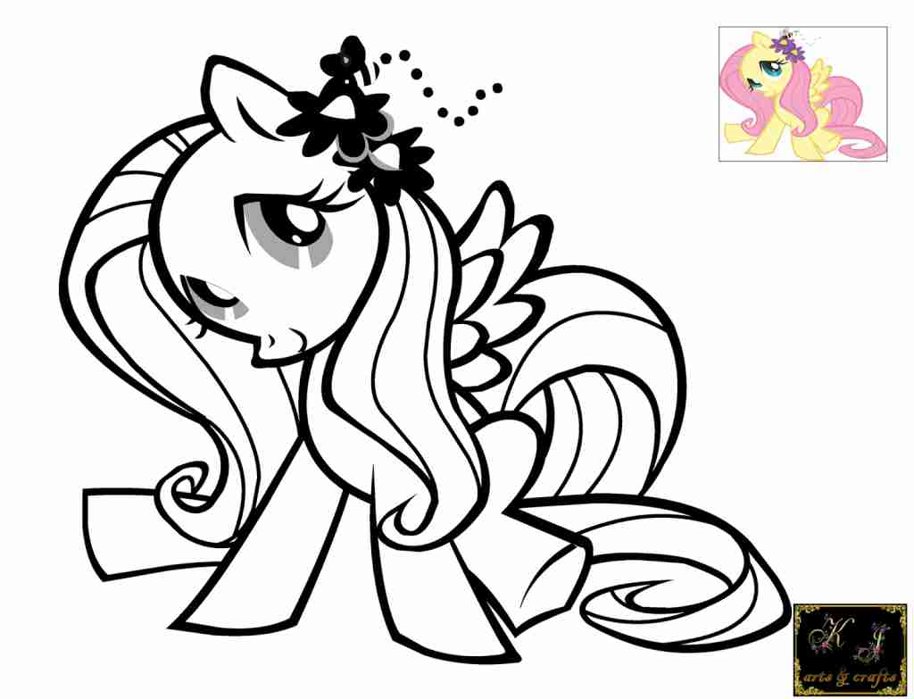 1024x783 Cute My Little Pony Fluttershy Coloring Pages Womanmate Com