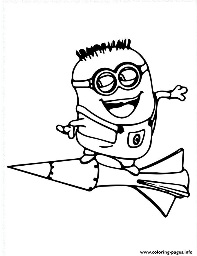 679x881 Minion Fly Coloring Pages Printable