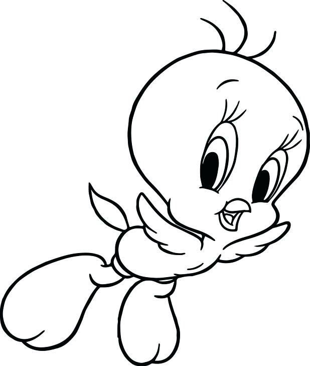 618x729 Coloring Pages Tweety Bird Happy Fly Coloring Page Bird Pages