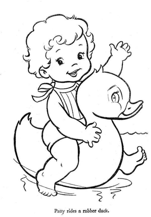 599x859 Vintage Girls Redwork Design ) Coloring Pages