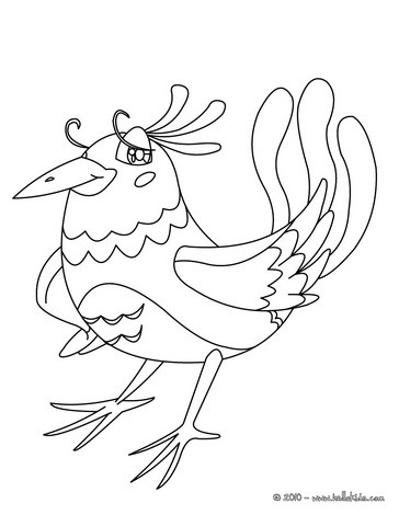 364x470 Flying Bird Coloring Pages