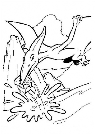 374x525 Flying Dinosaurs Coloring Pages 2260665