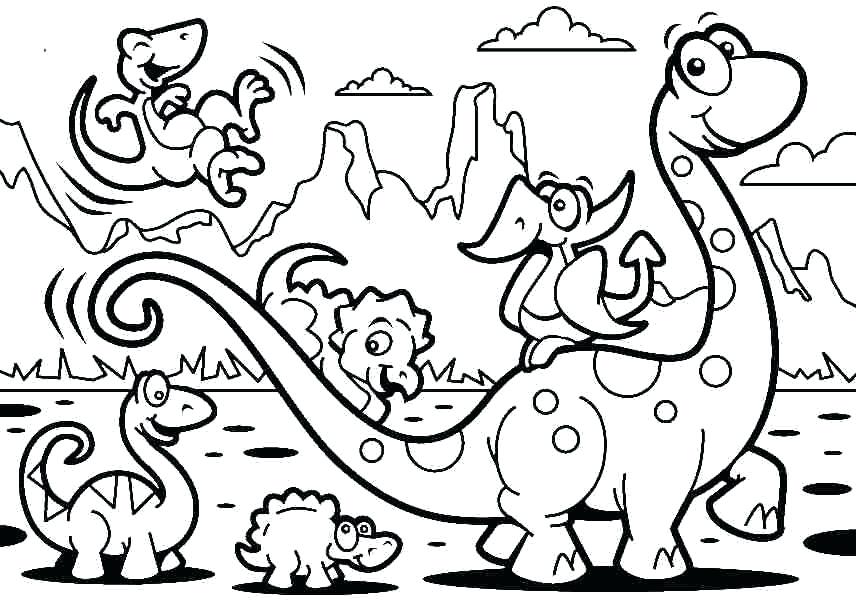 856x602 Nice Pterodactyl Coloring Page Flying Reptile Home Cute Dinosaur