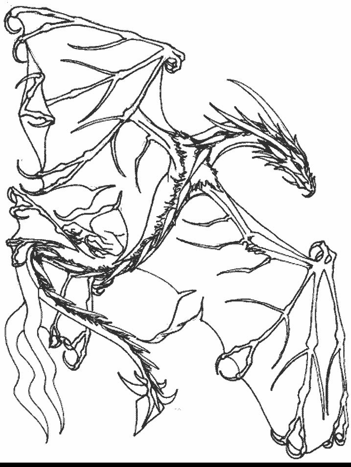 Flying Dragon Coloring Pages