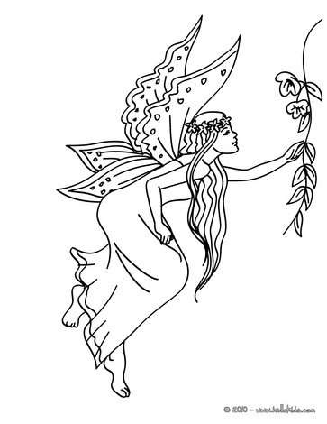 363x470 Group Of Fairies Flying Coloring Pages