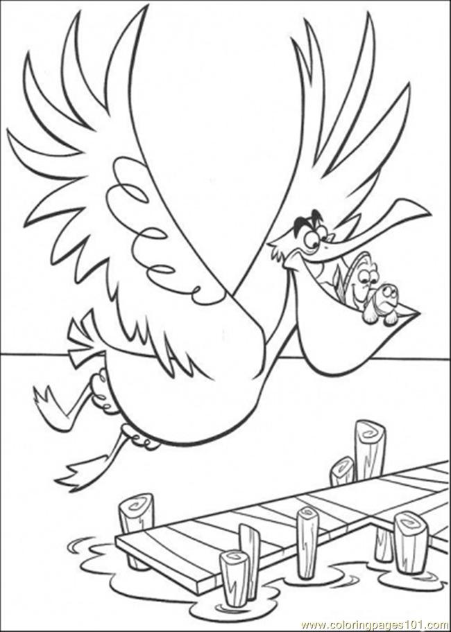 650x912 Flying Fish Coloring Page