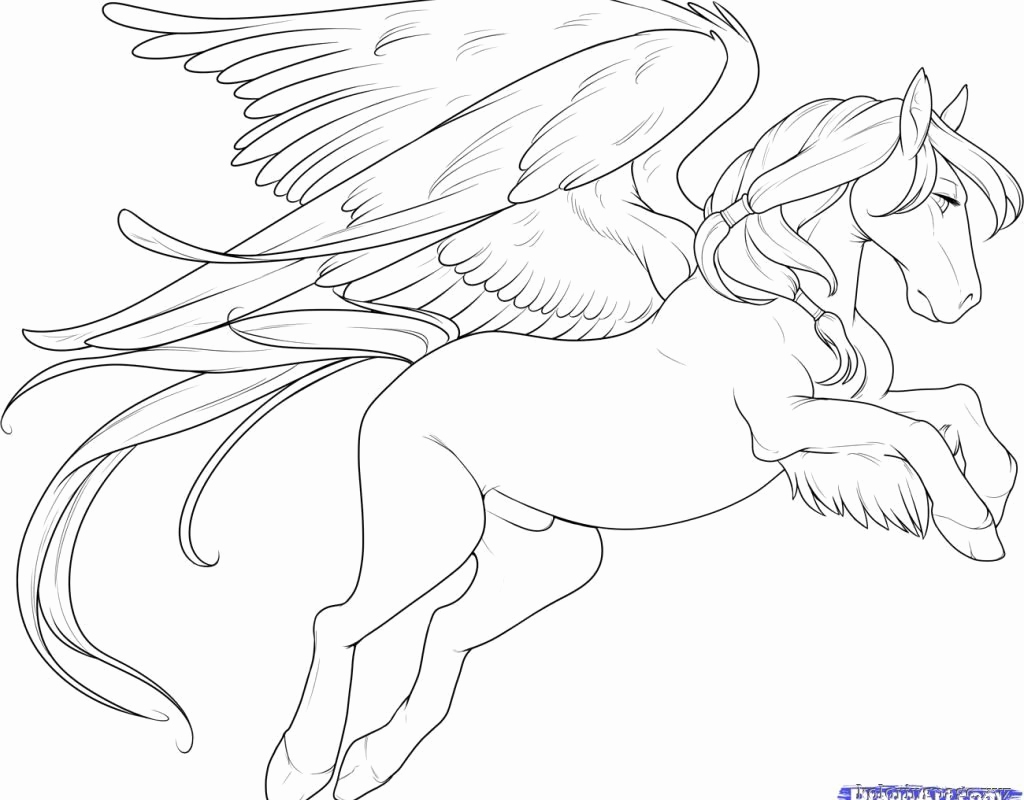 1024x800 Printable Horse Coloring Pages Inspirational Pegasus Flying Horse