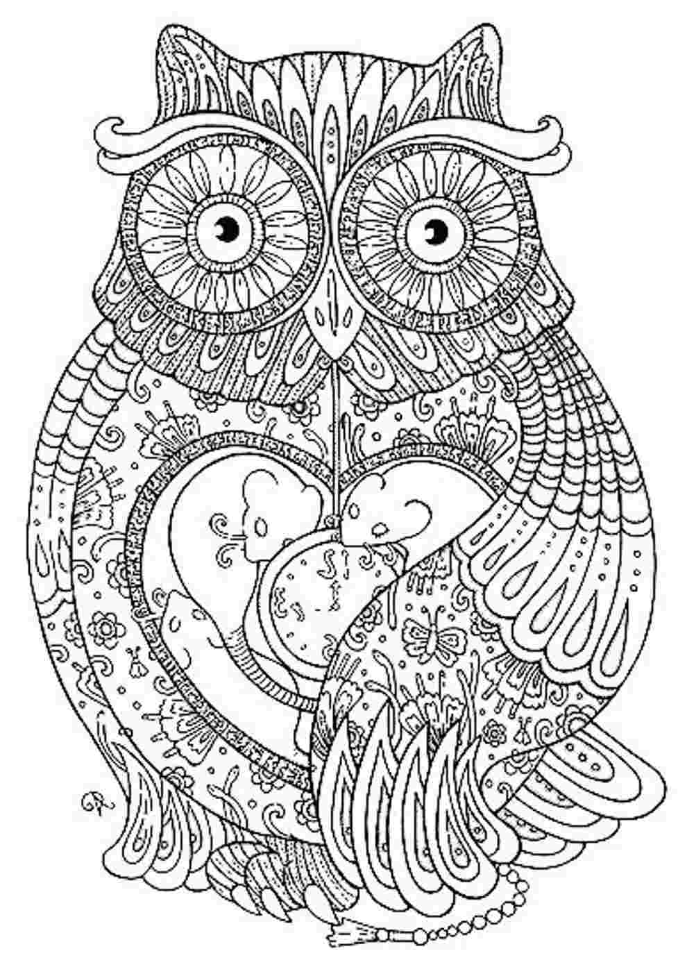 1000x1403 Gorgeous Inspiration Owl Coloring Pages Flying Printable Kids