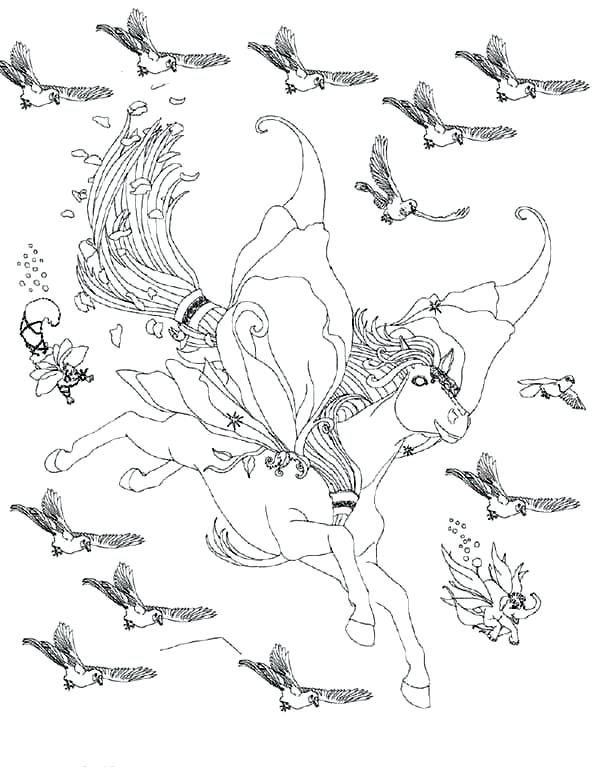 600x768 Bird Flying Coloring Page Impair.co