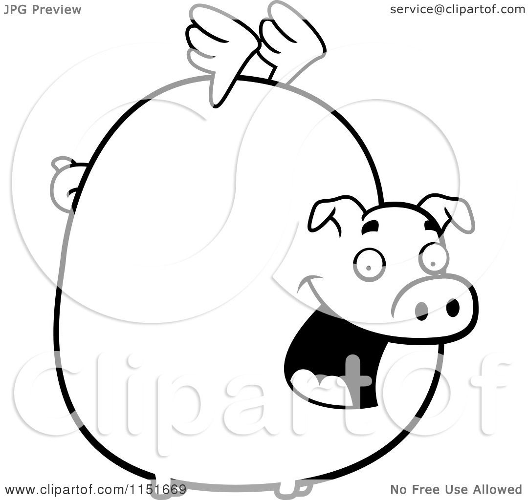 Flying Pigs Coloring Pages