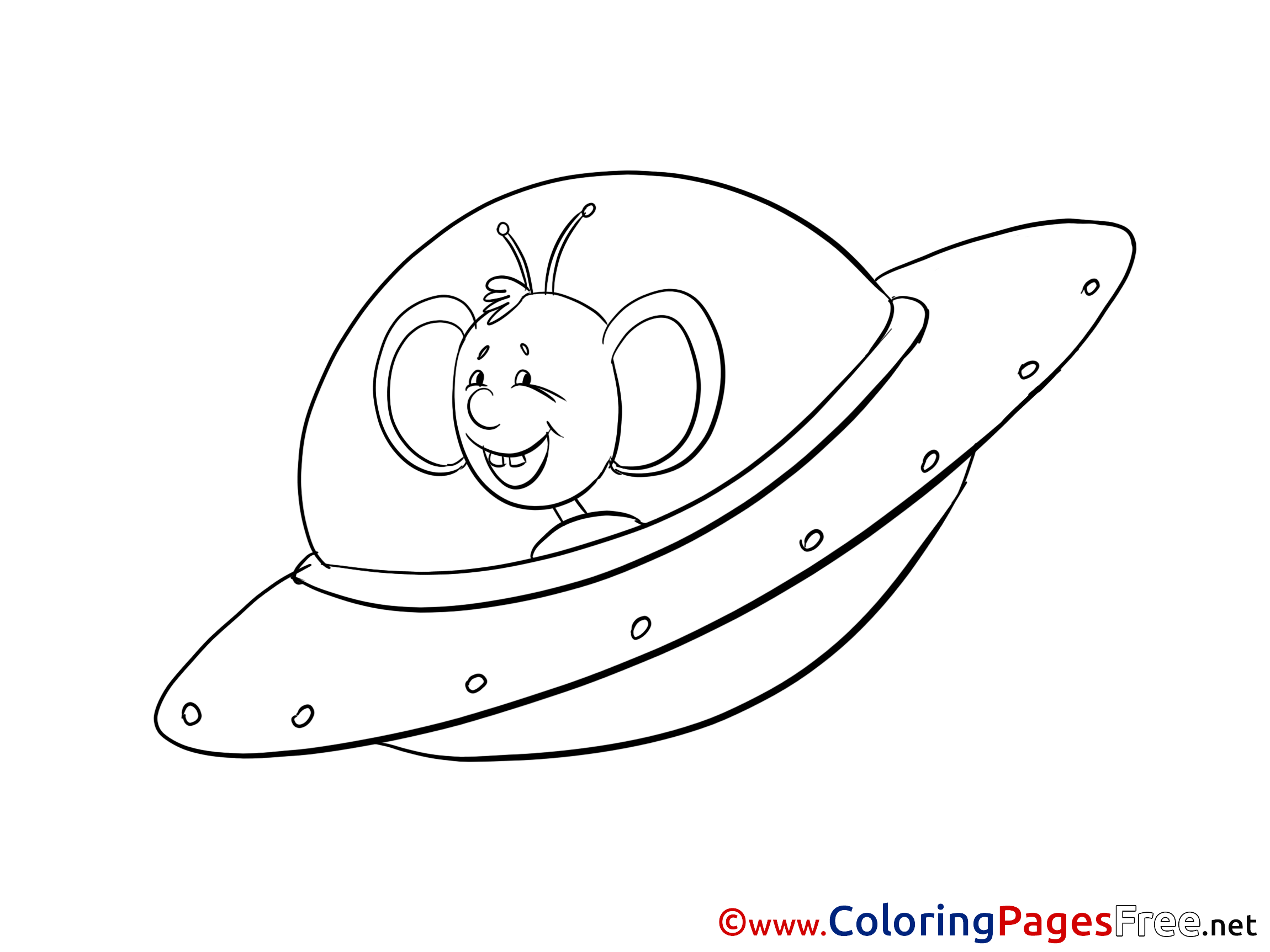 2300x1725 Flying Saucer Children Coloring Pages Free