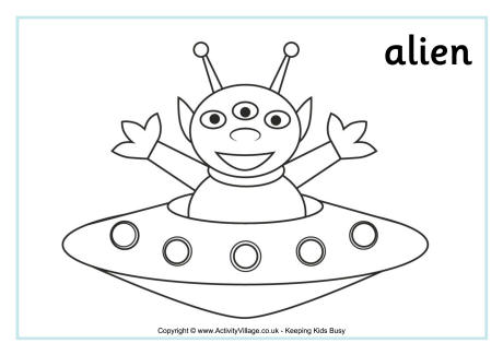 460x325 Flying Saucer Coloring Page Colouring Page For Kids