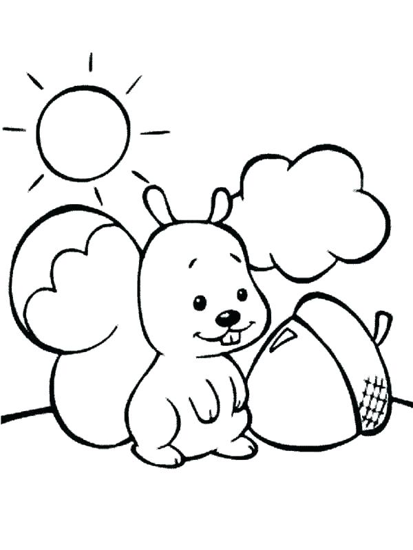 600x800 Coloring Pages Of Squirrels Two Baby Squirrel Coloring Page