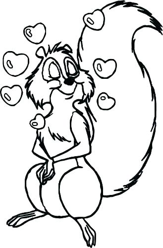 329x500 Flying Squirrel Coloring Page