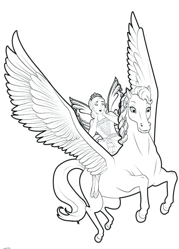 600x834 Unicorn Coloring Pages Printable Unicorn Coloring Pages Flying