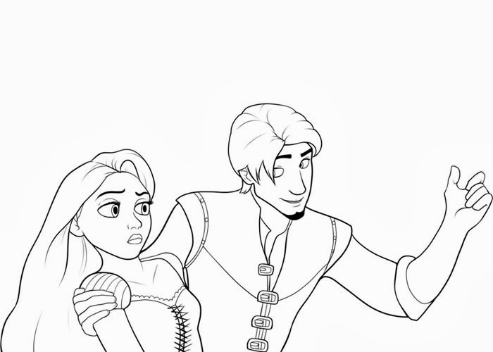 700x500 Rapunzel Flynn Rider Coloring Pages Free Coloring Pages