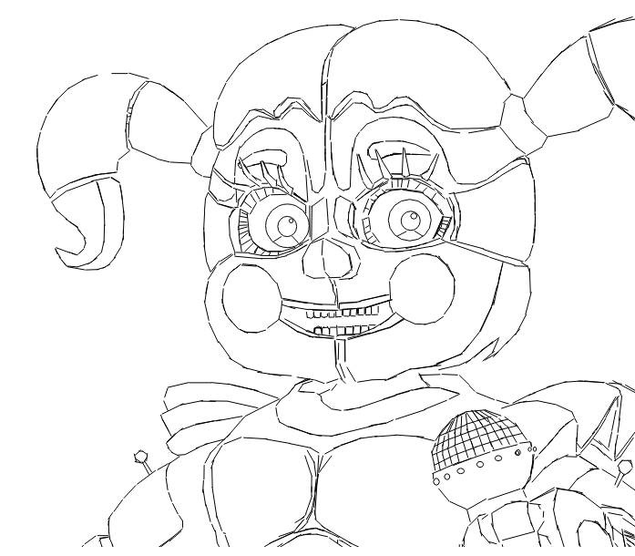697x610 Circus Baby Coloring Page. By Janusek5