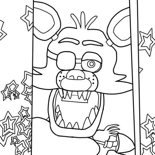 Fnaf 4 Coloring Pages