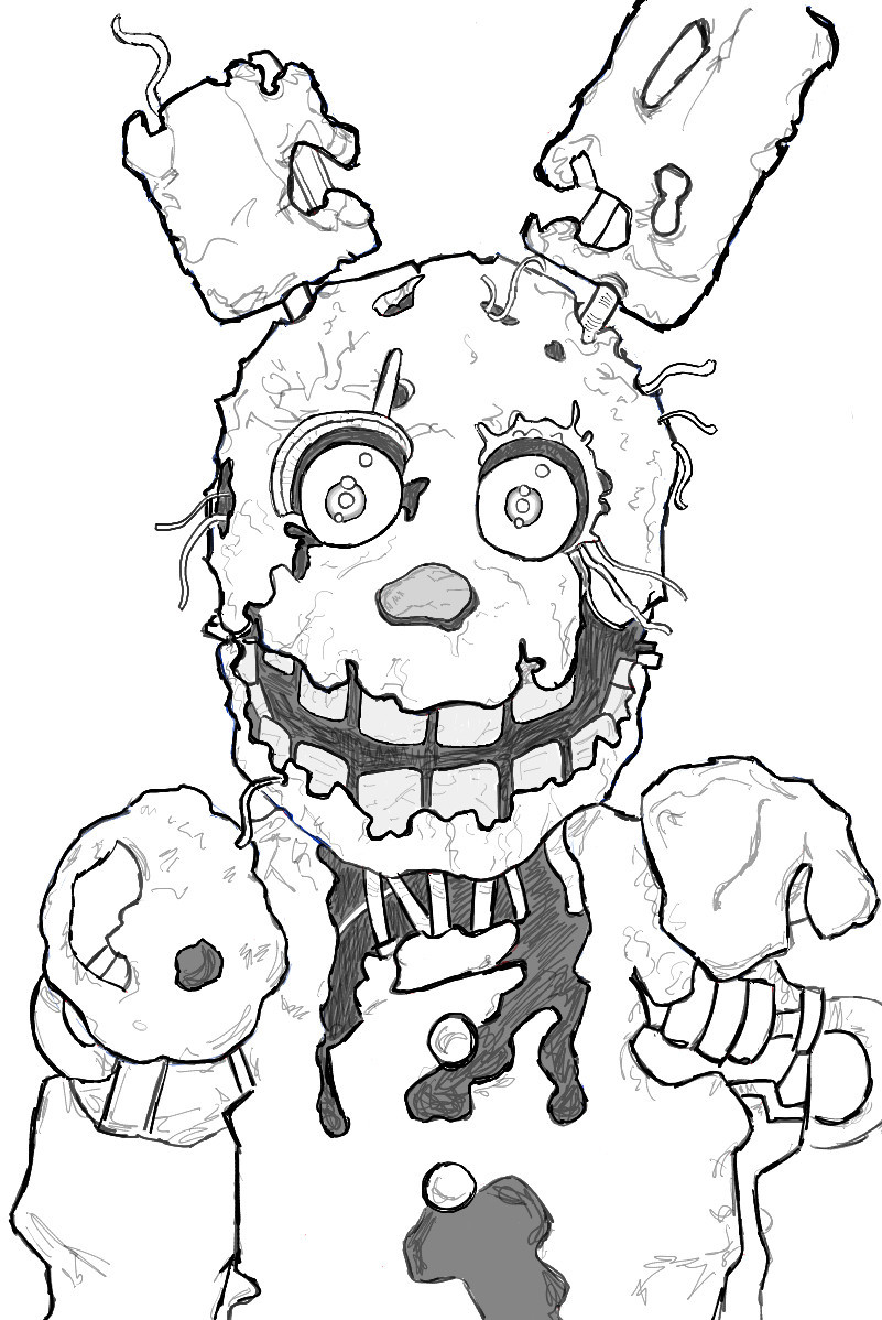 801x1198 Just Arrived Coloring Pages Five Nights At Freddy S 3 Easy Gaming