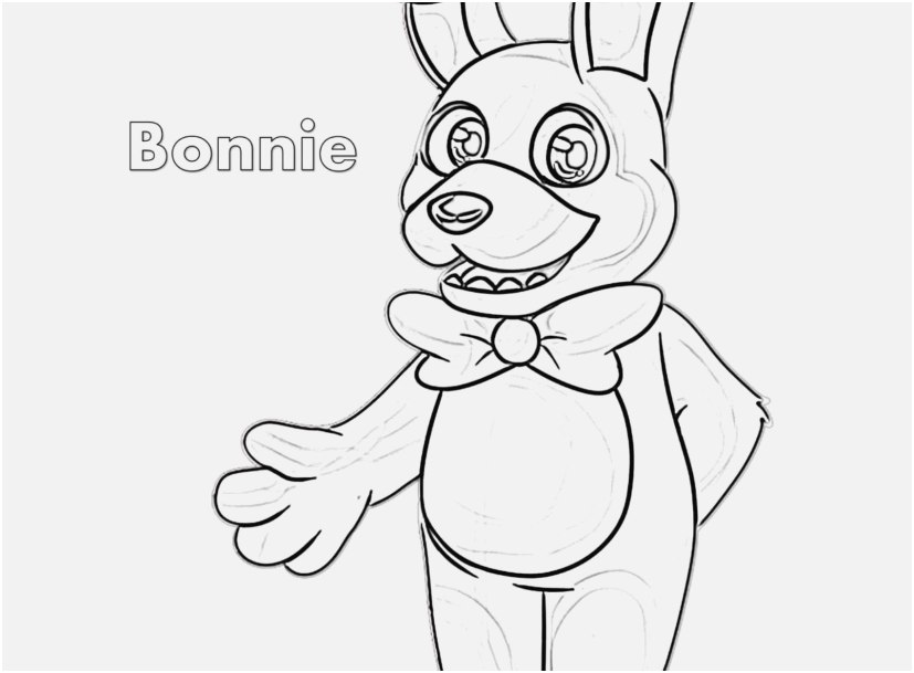 827x609 Fnaf Printable Coloring Pages Photo Bonnie From Fnaf Coloring