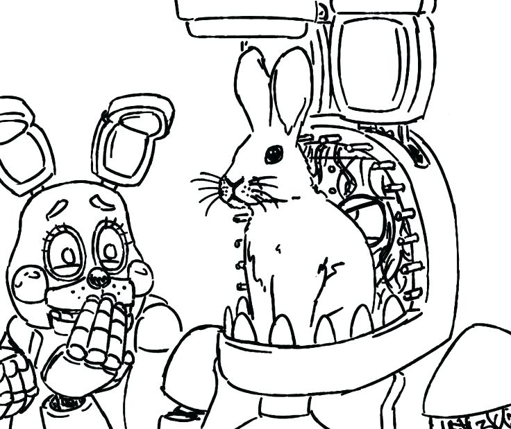 736x619 Fnaf Coloring Sheets Coloring Pages 2 Toy Nightmare Fnaf Colouring