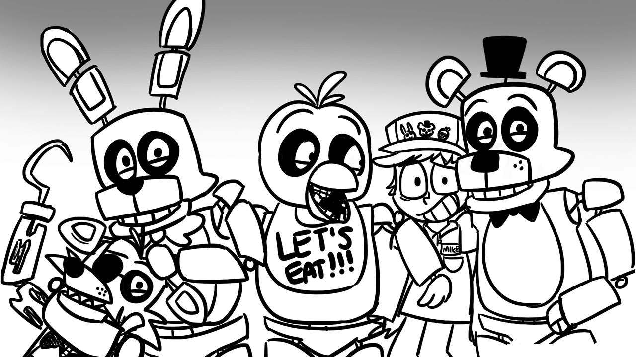 1280x719 Insider Fnaf Coloring Pages Printable 17 For K